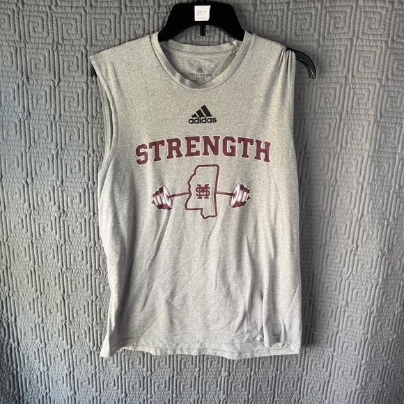 Adidas T-Shirt Men’s Size Medium Grey Gray Creator Tee Strength Louisiana - Picture 1 of 8